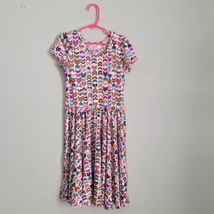 Dot Dot Smile Dress Girl's 7 Youth Colored Arrows Twirl Cap Sleeve NWT